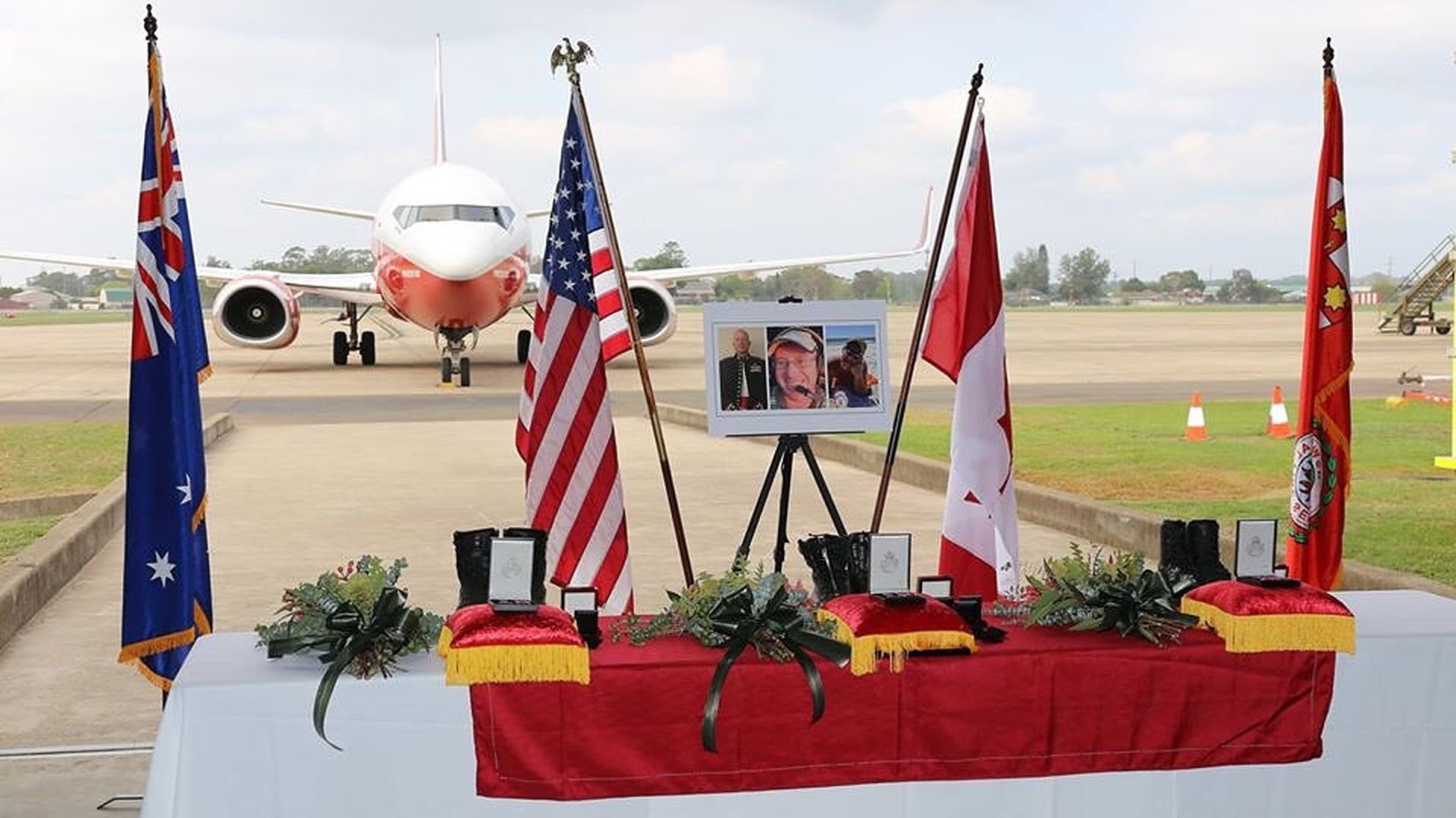 A memorial for the U.S. crew who died in the fiery crash in Australia's Snowy Mountains. 