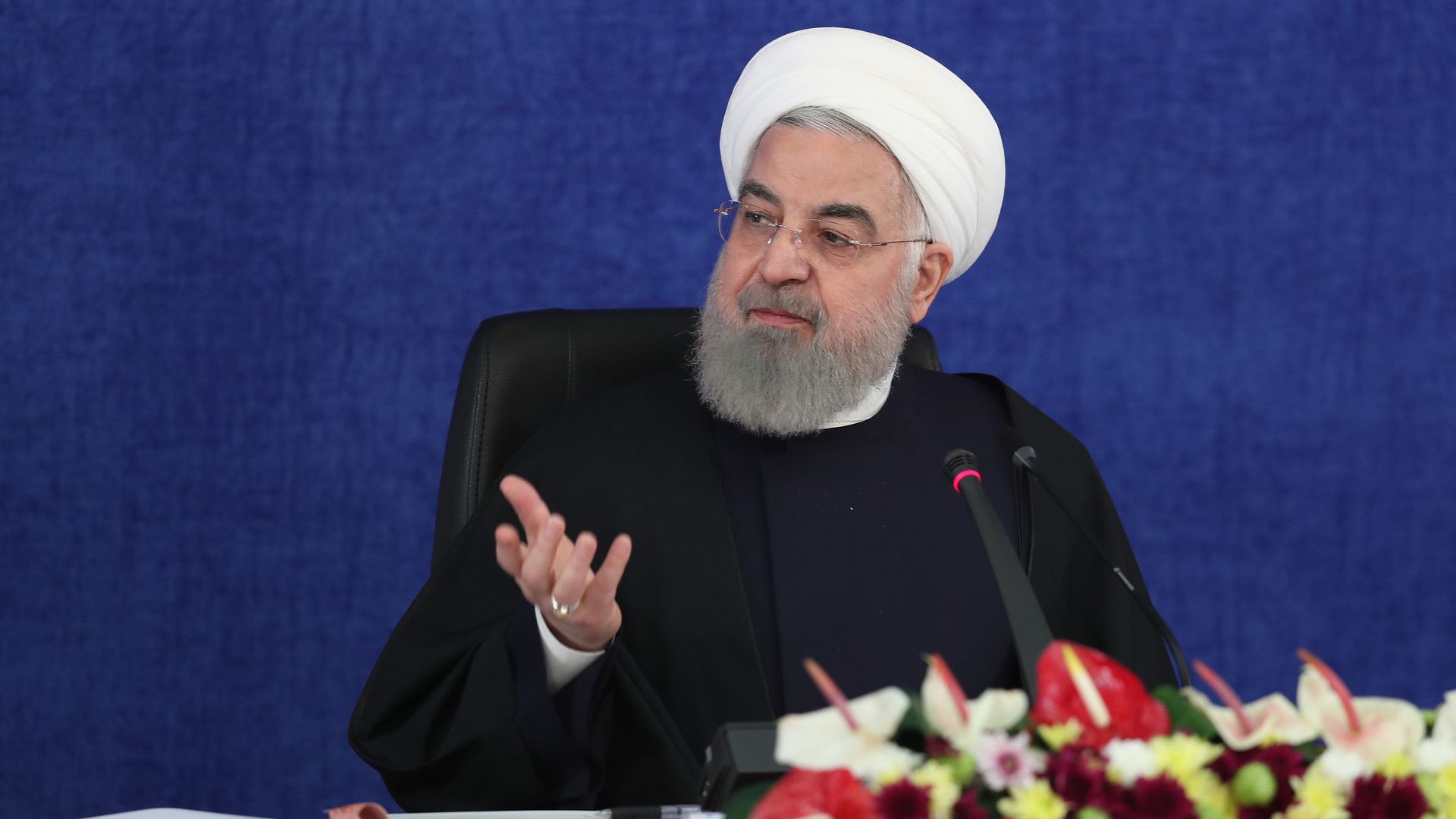 President of Iran Hassan Rouhani during a press conference on Jan. 2.