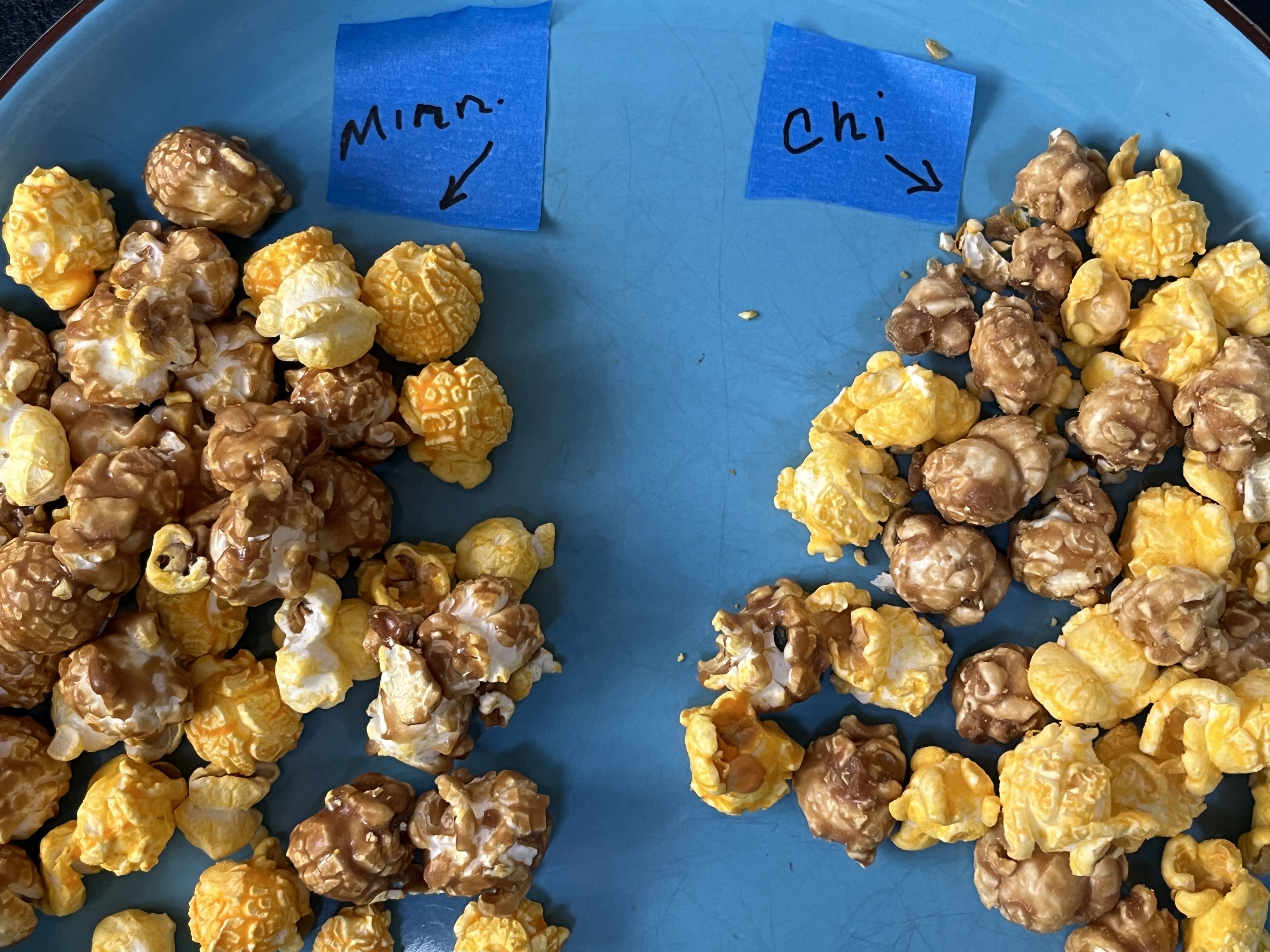 cheese and caramel corn 