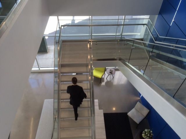 stairs at charlotte chamber