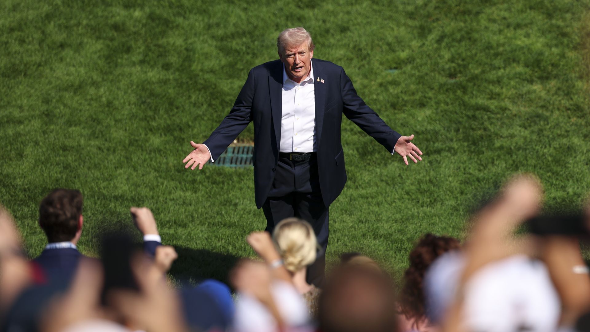 President Trump at the Ryder Cup.