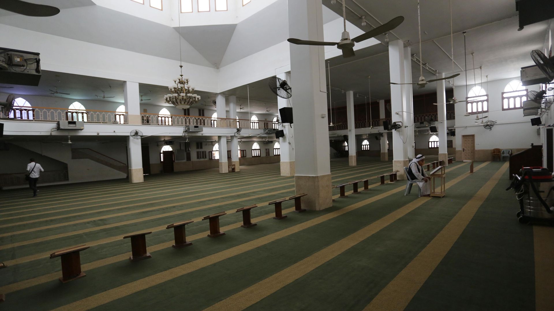 An empty mosque in Gaza
