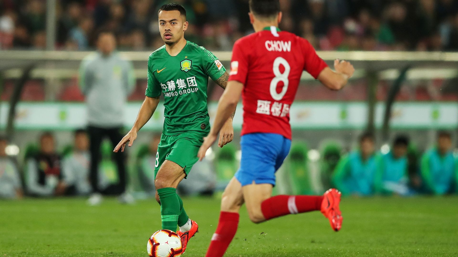 Chinese soccer players