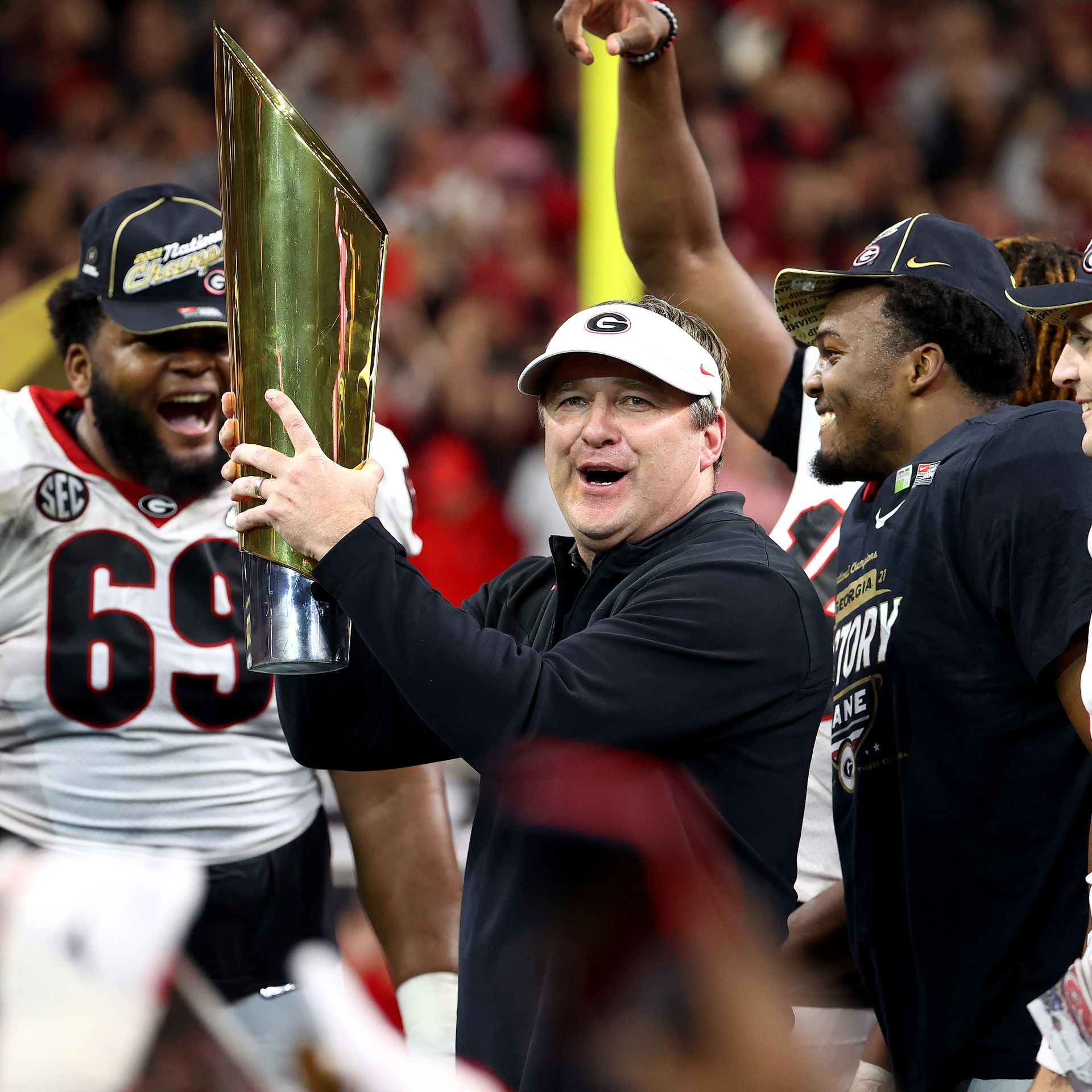 Georgia football coach Kirby Smart on position status of 2 key