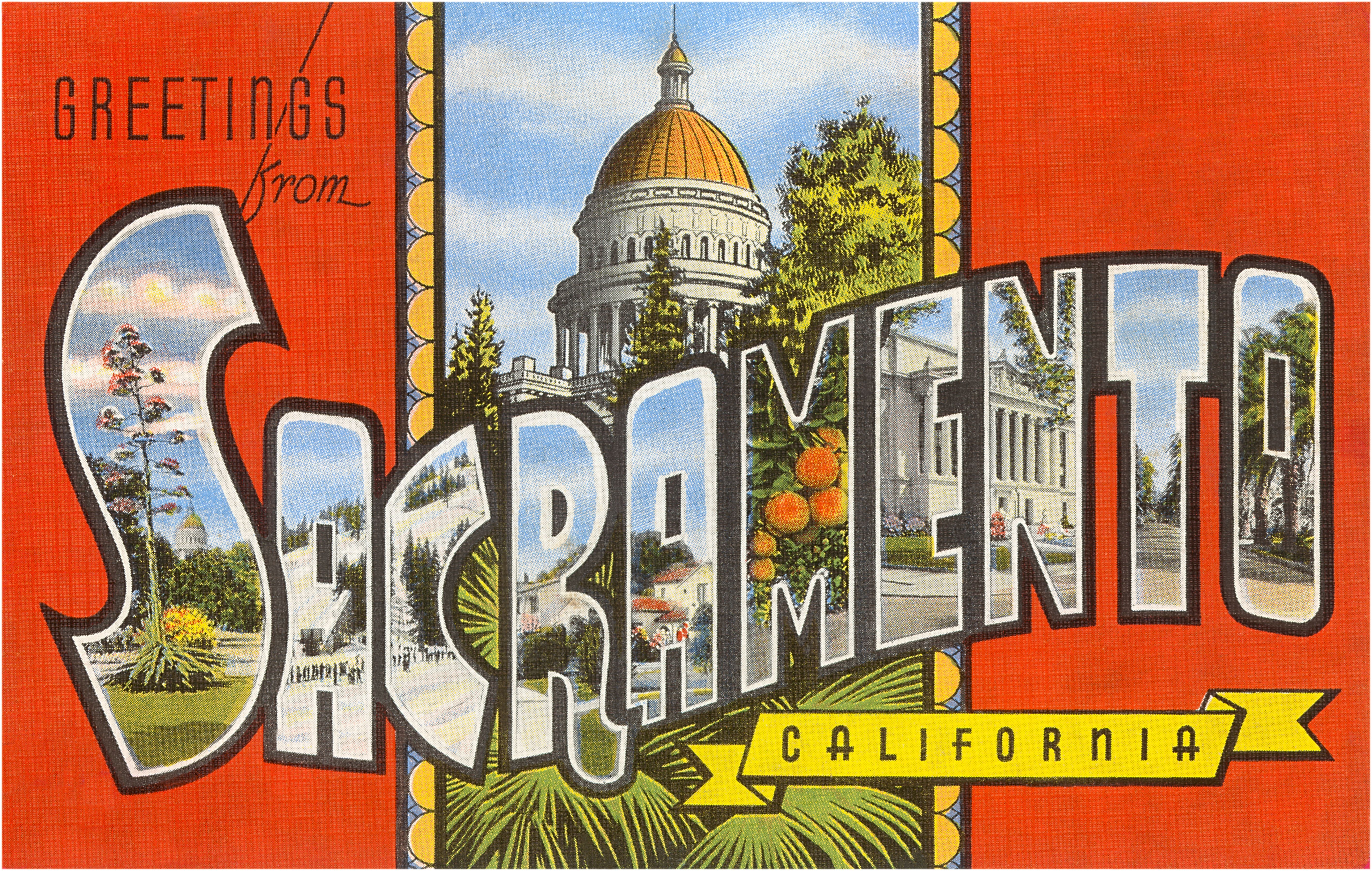 Sacramento postcard