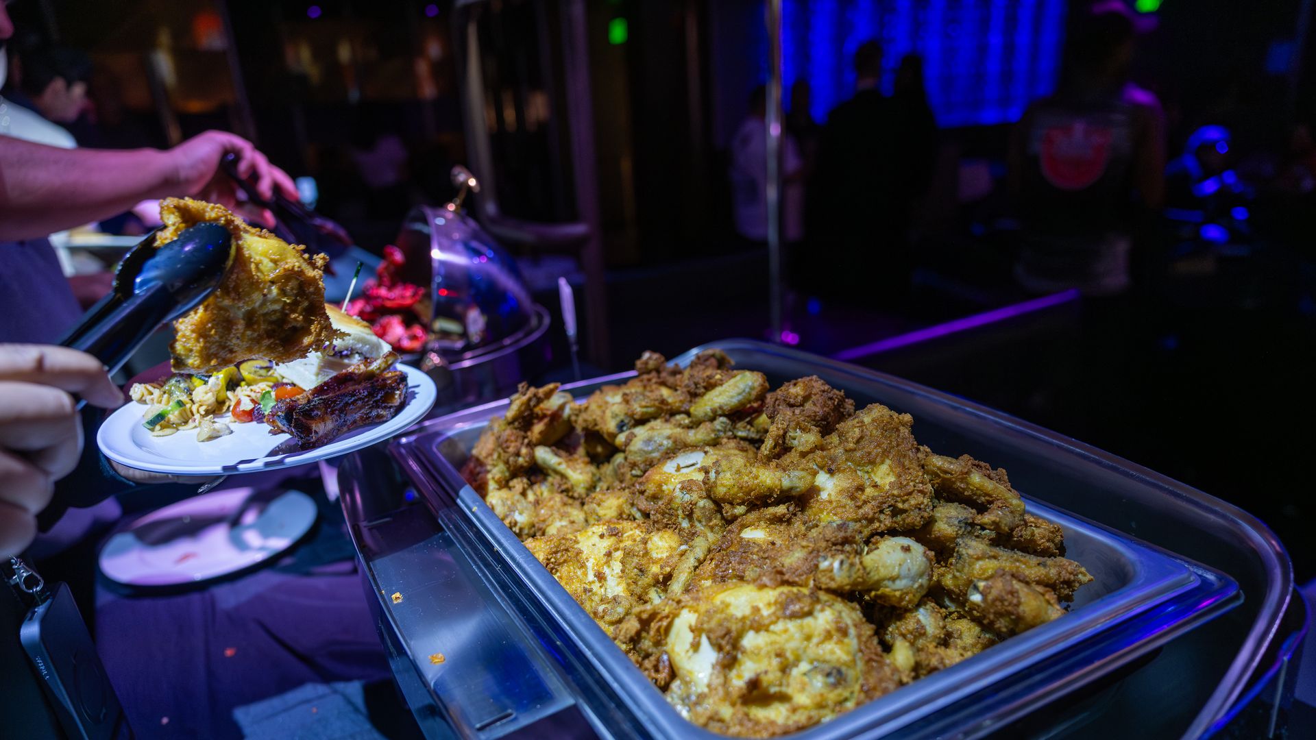 Fried chiccken at the Gold Club in San Francisco