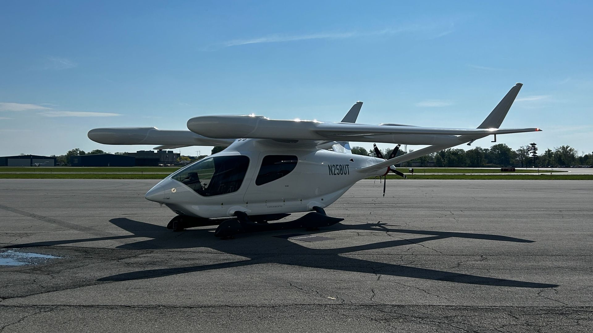Beta Technologies' ALIA electric aircraft at Albany International Airport on Tuesday, May 14, 2024.