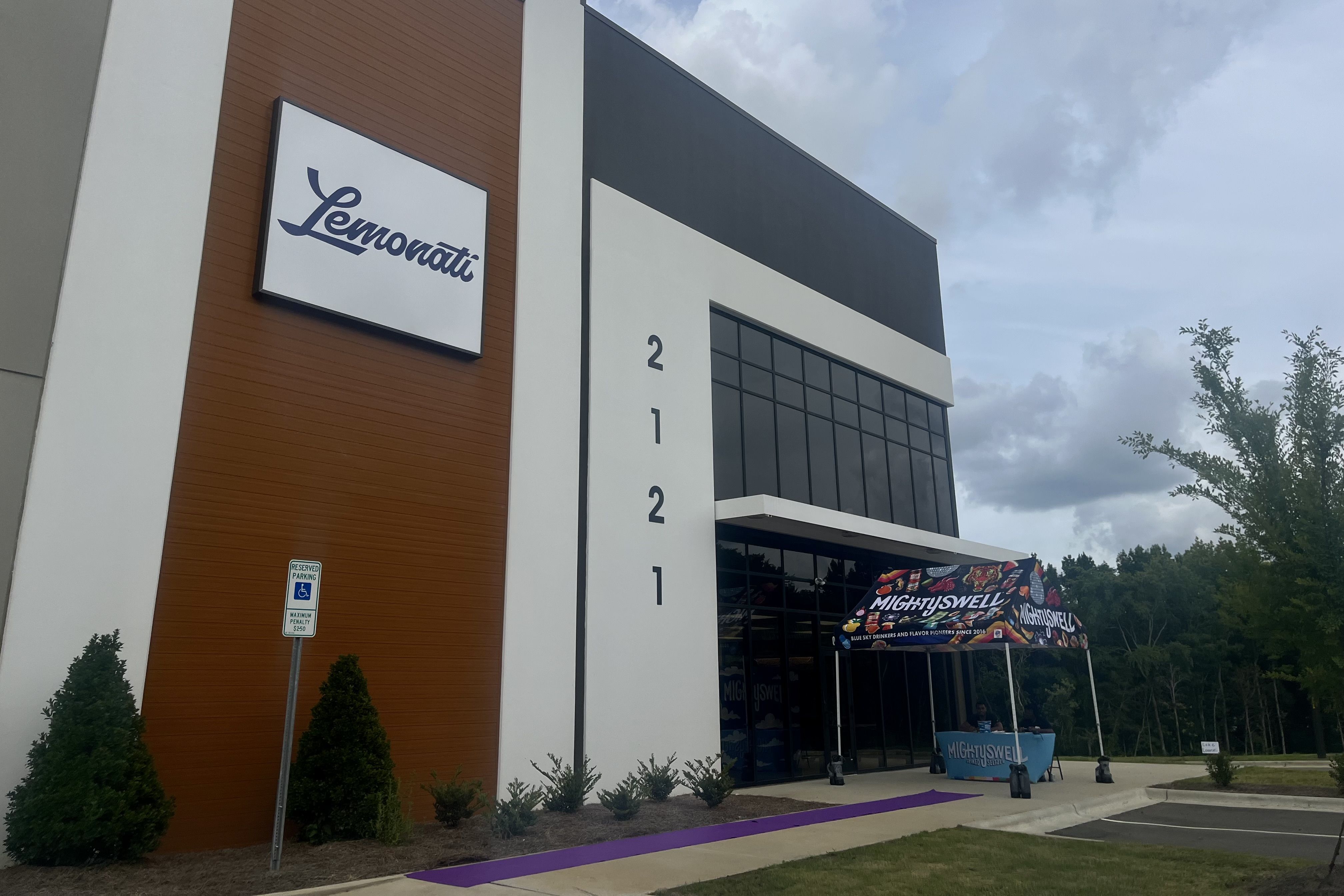 Lemonati sign on warehouse building