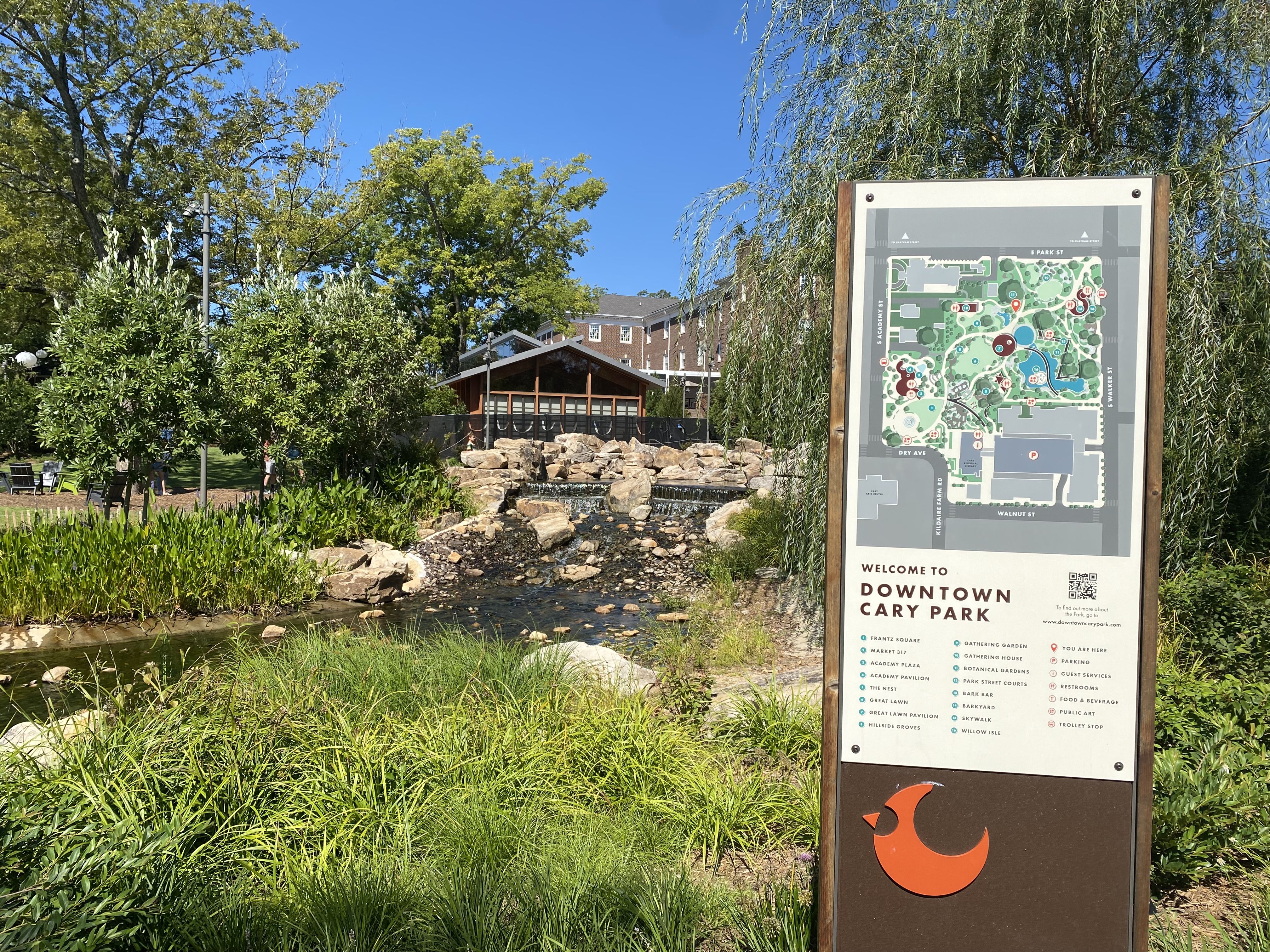 downtown Cary park in North Carolina