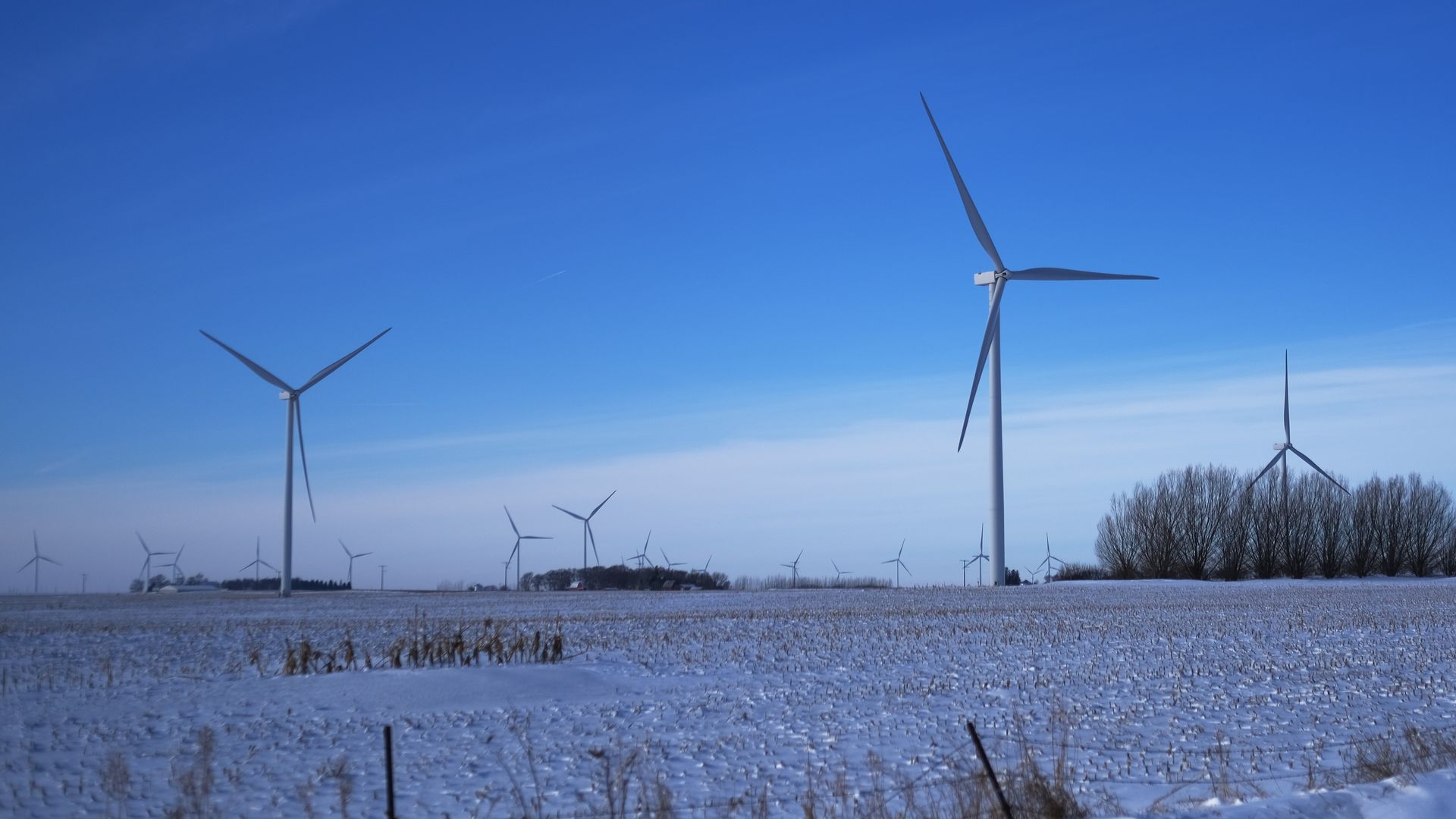 A wind farm in Iowa.