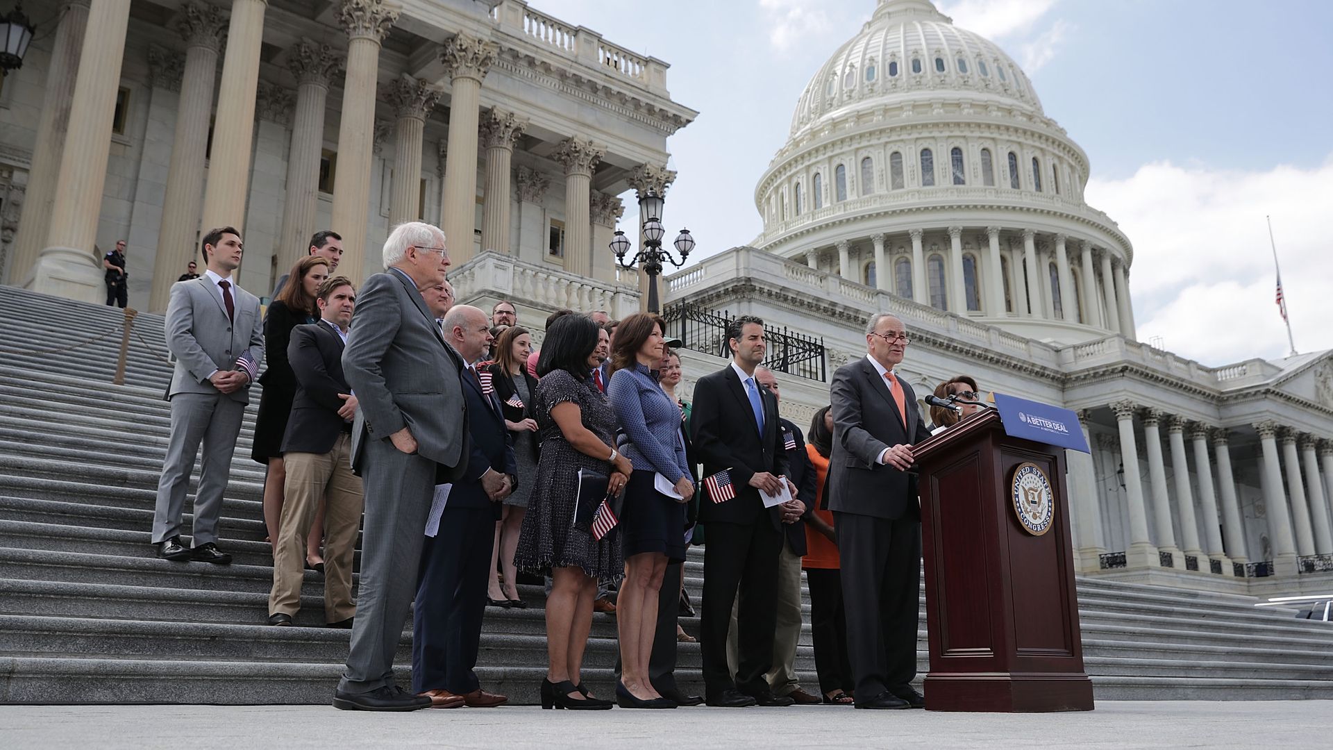 Senate and House Democrats on Capitol Hill