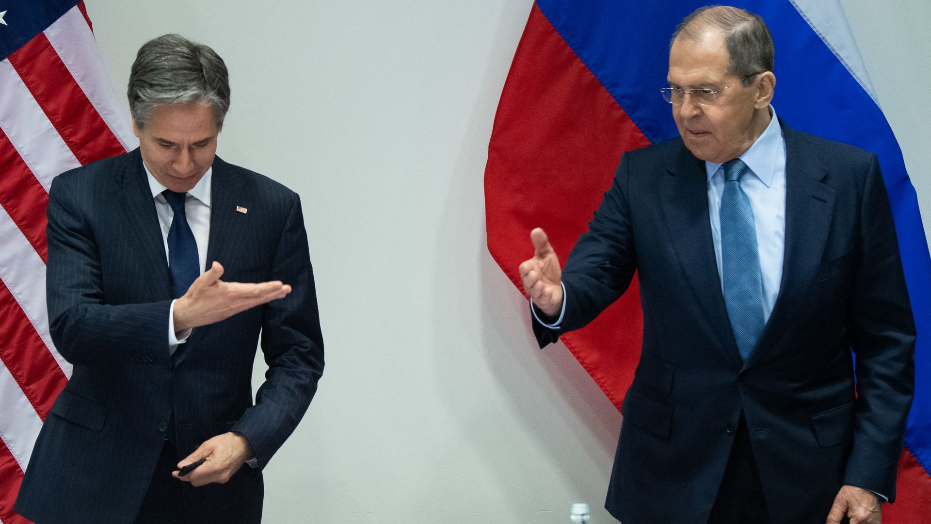 Secretary of State Tony Blinken and Russian Foreign Minister Sergey Lavrov