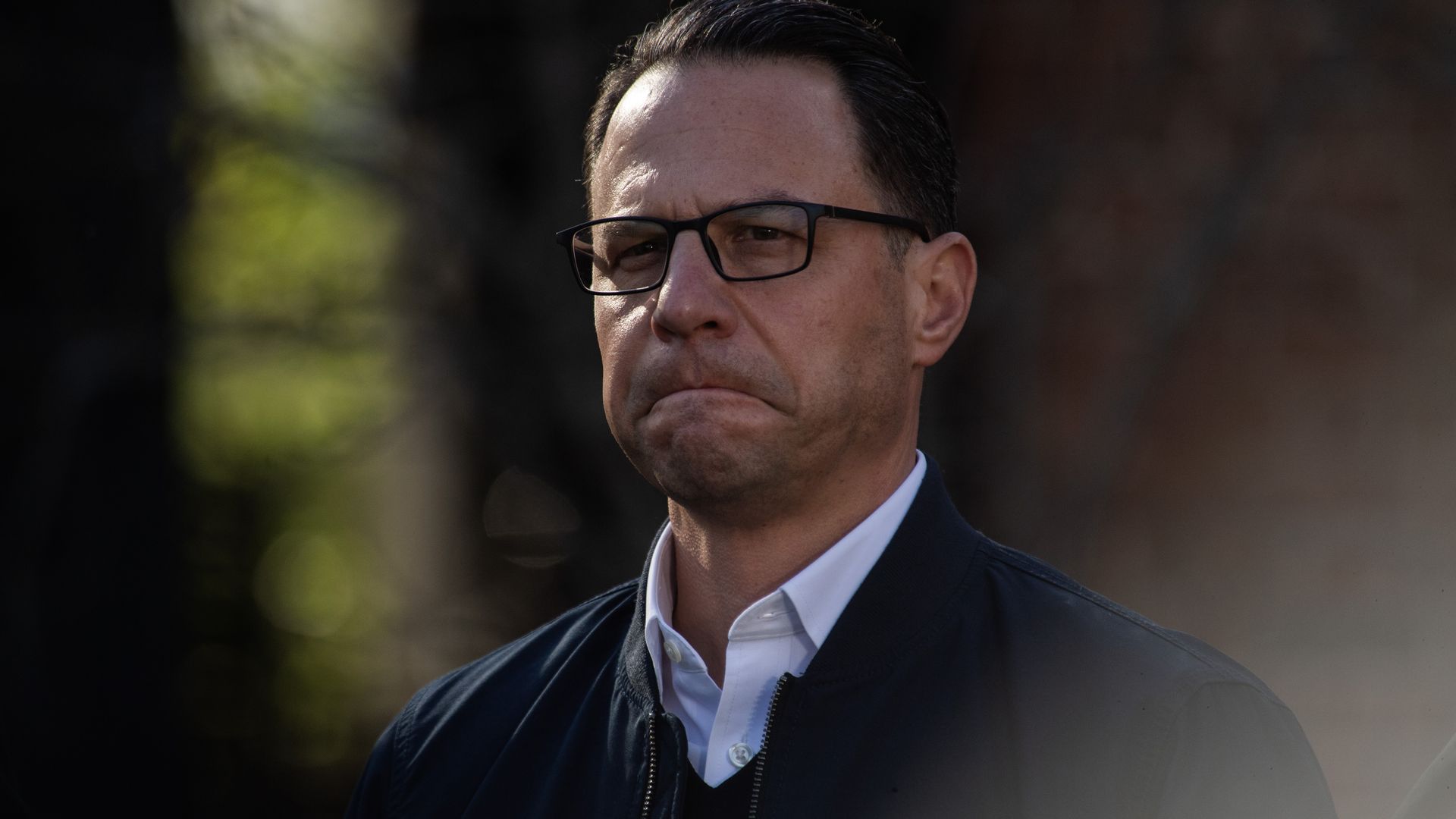 Gov. Josh Shapiro speaks during a press conference following an arson at the Governor's Mansion.