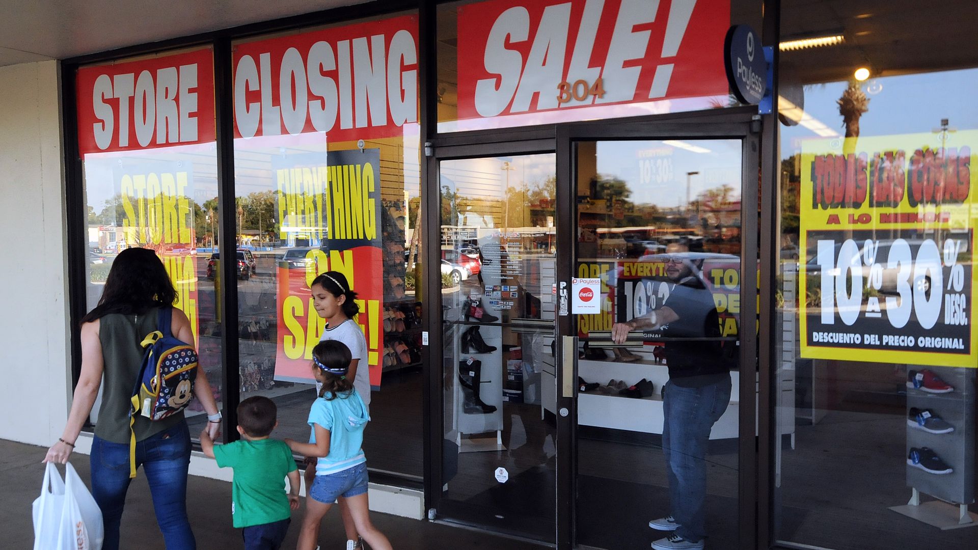 Payless Shoes closing sale
