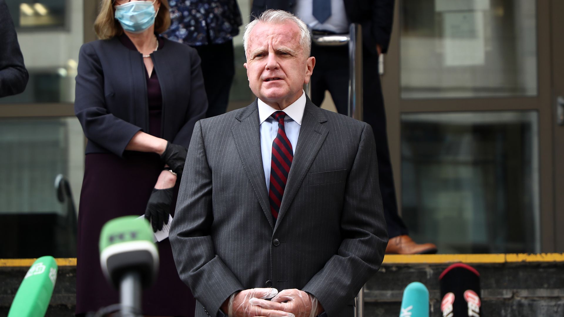 US Ambassador to Russia John J Sullivan gives a briefing to comment on a prison sentence of 16 years passed by the Moscow City Court on an American citizen