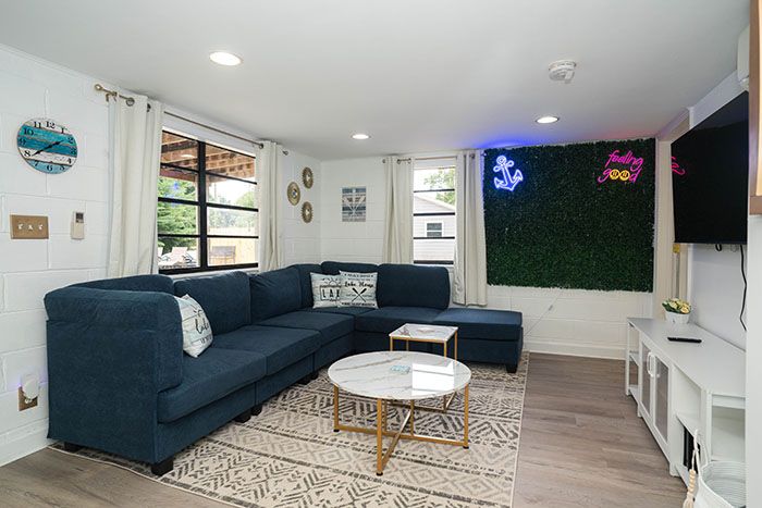 Bottom unit living room. Photo: Rico Marcelo/courtesy of Brandt and Rebecca Bronico