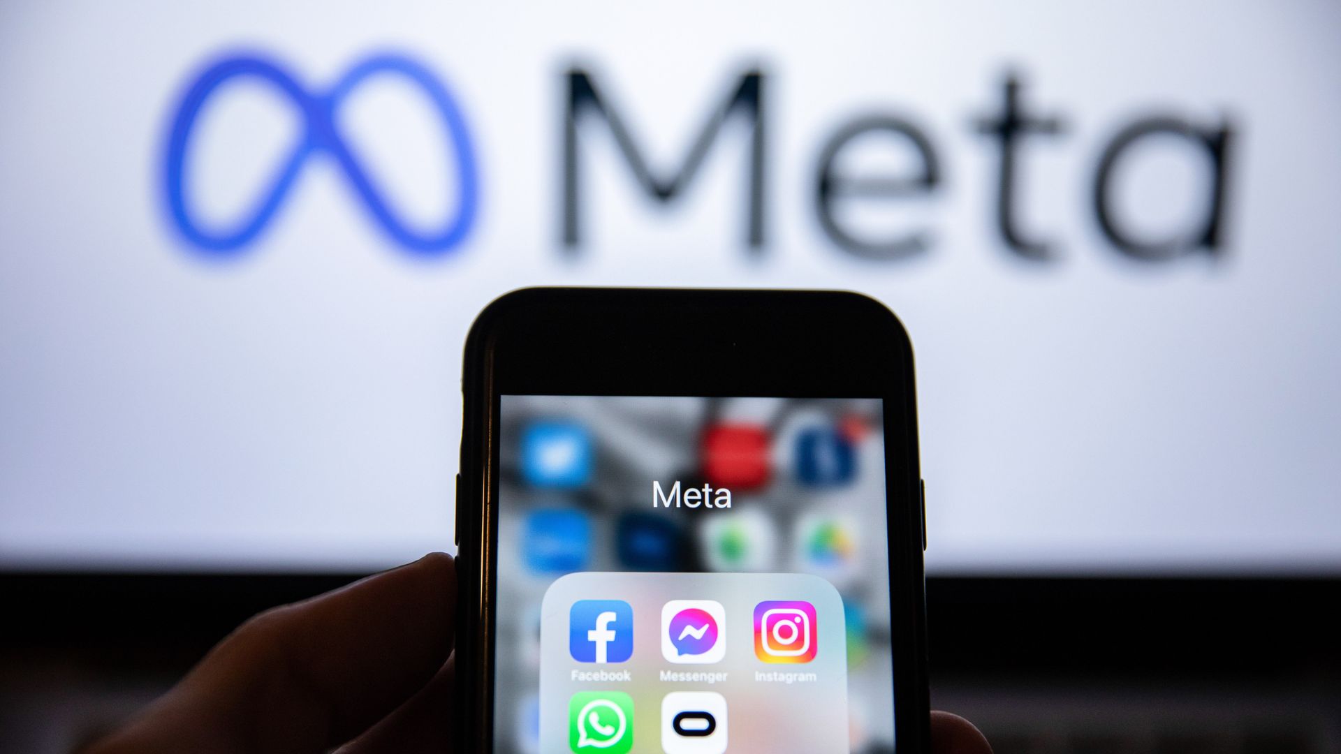 The Meta company logo.