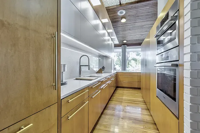 home tour mid century modern on lake wylie kitchen