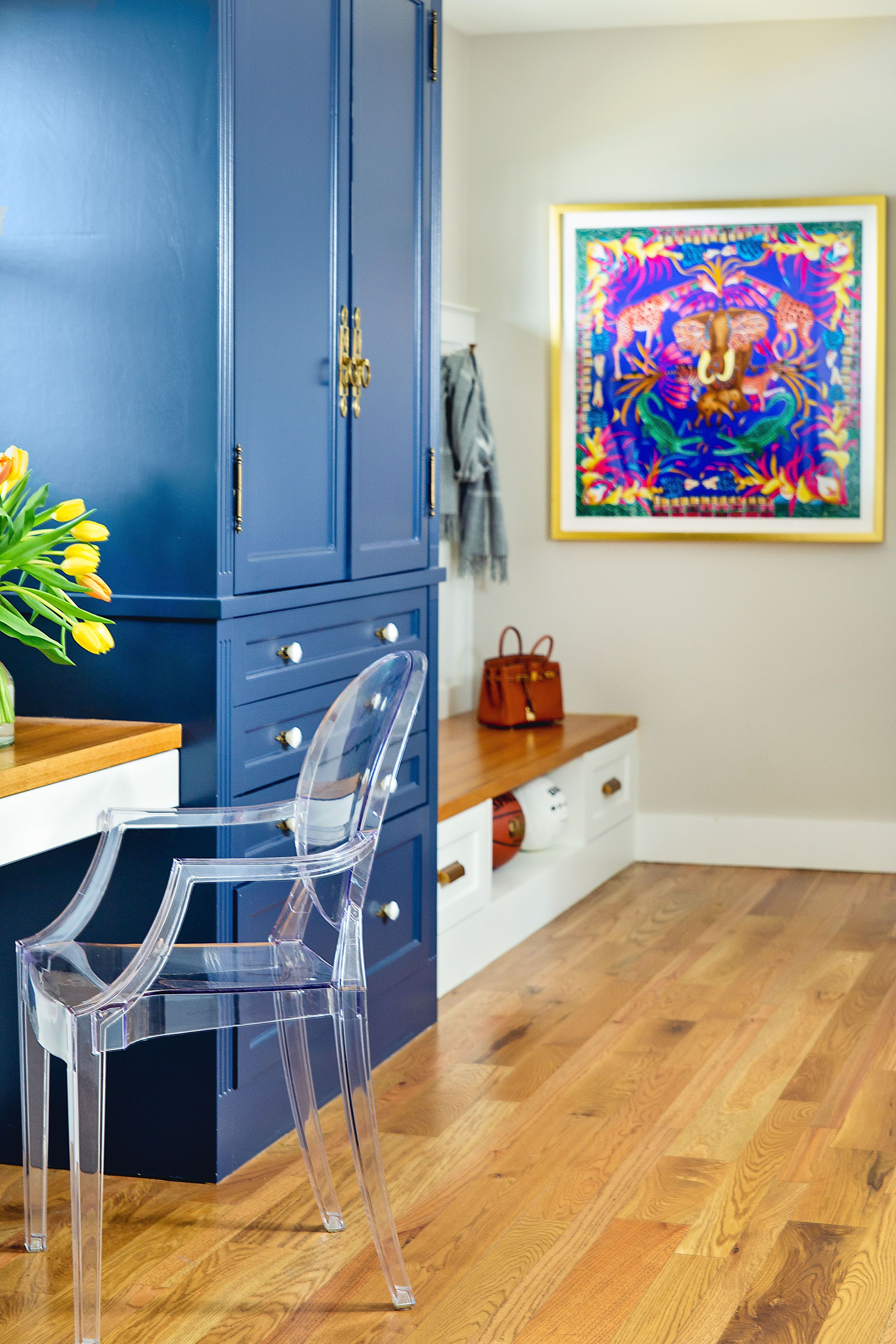 dallas home tour in lake highlands storage mudroom