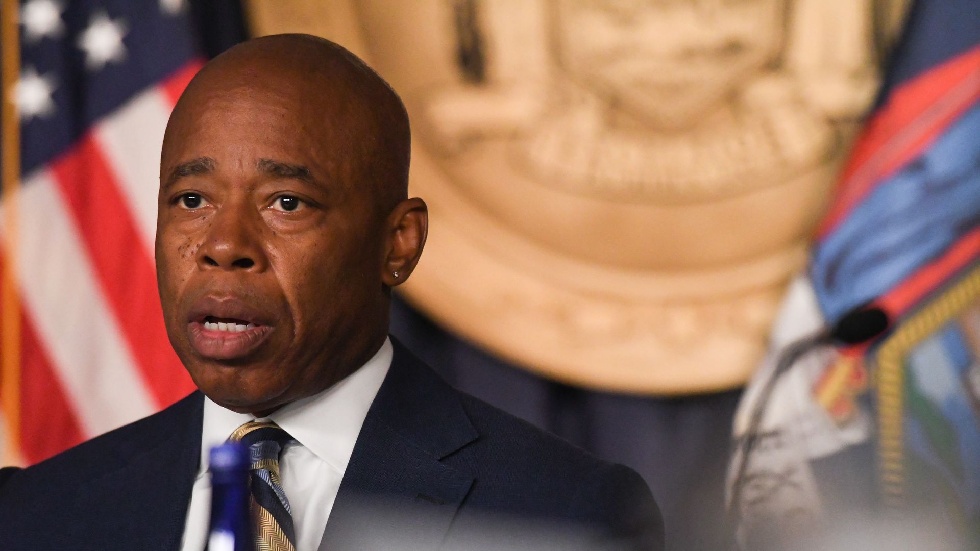 Photo of Eric Adams speaking