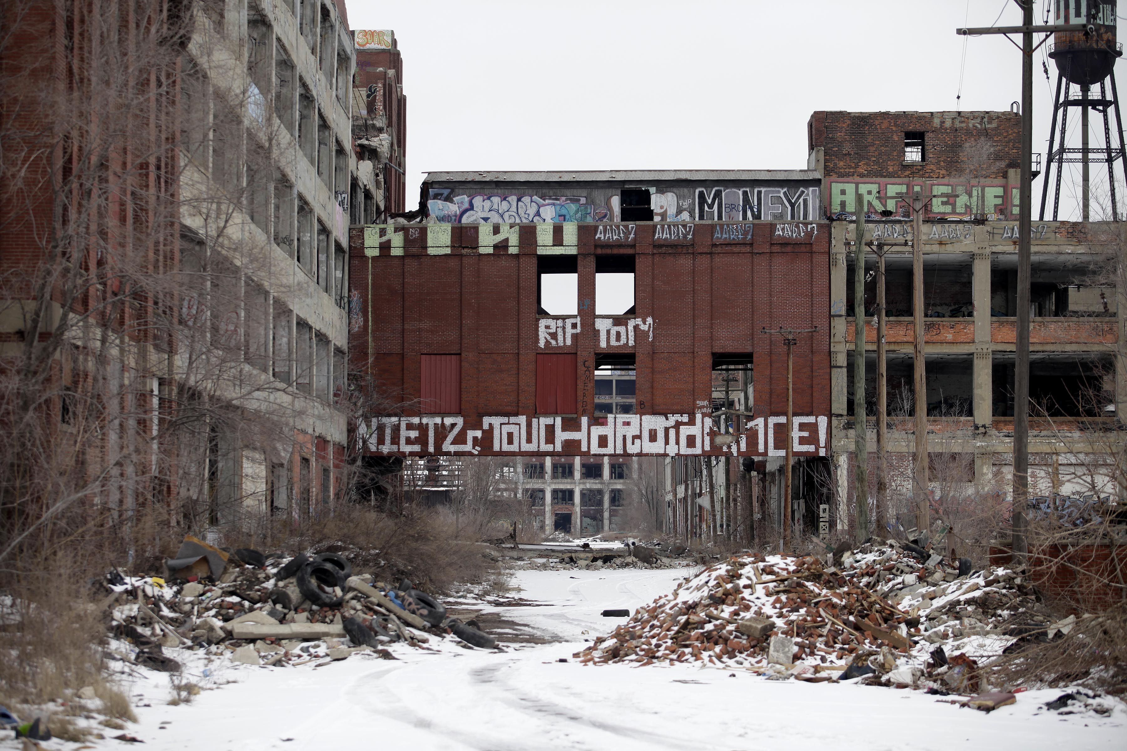 The Packard Plant site in 2013. 