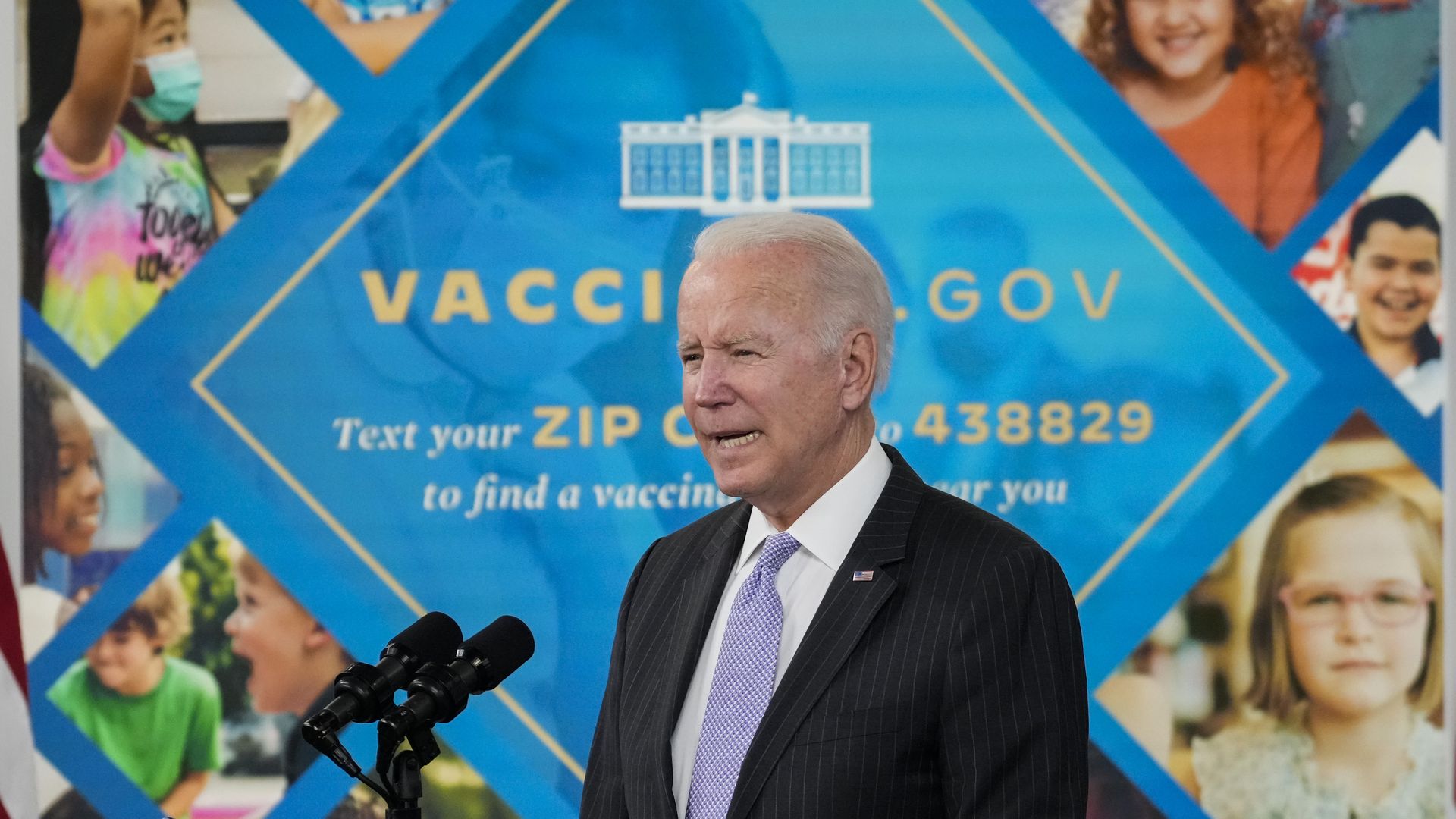 President Joe Biden speaks about the authorization of the Covid-19 vaccine for children ages 5-11,
