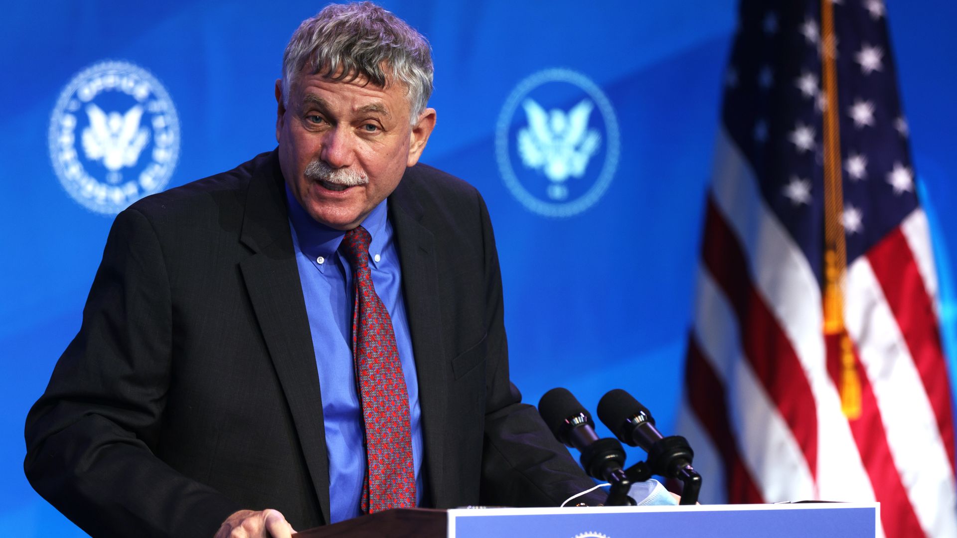 Director of the Office of Science and Technology Policy (OSTP) nominee and presidential science adviser designate Eric Lander speaking in Delaware in January 2021.
