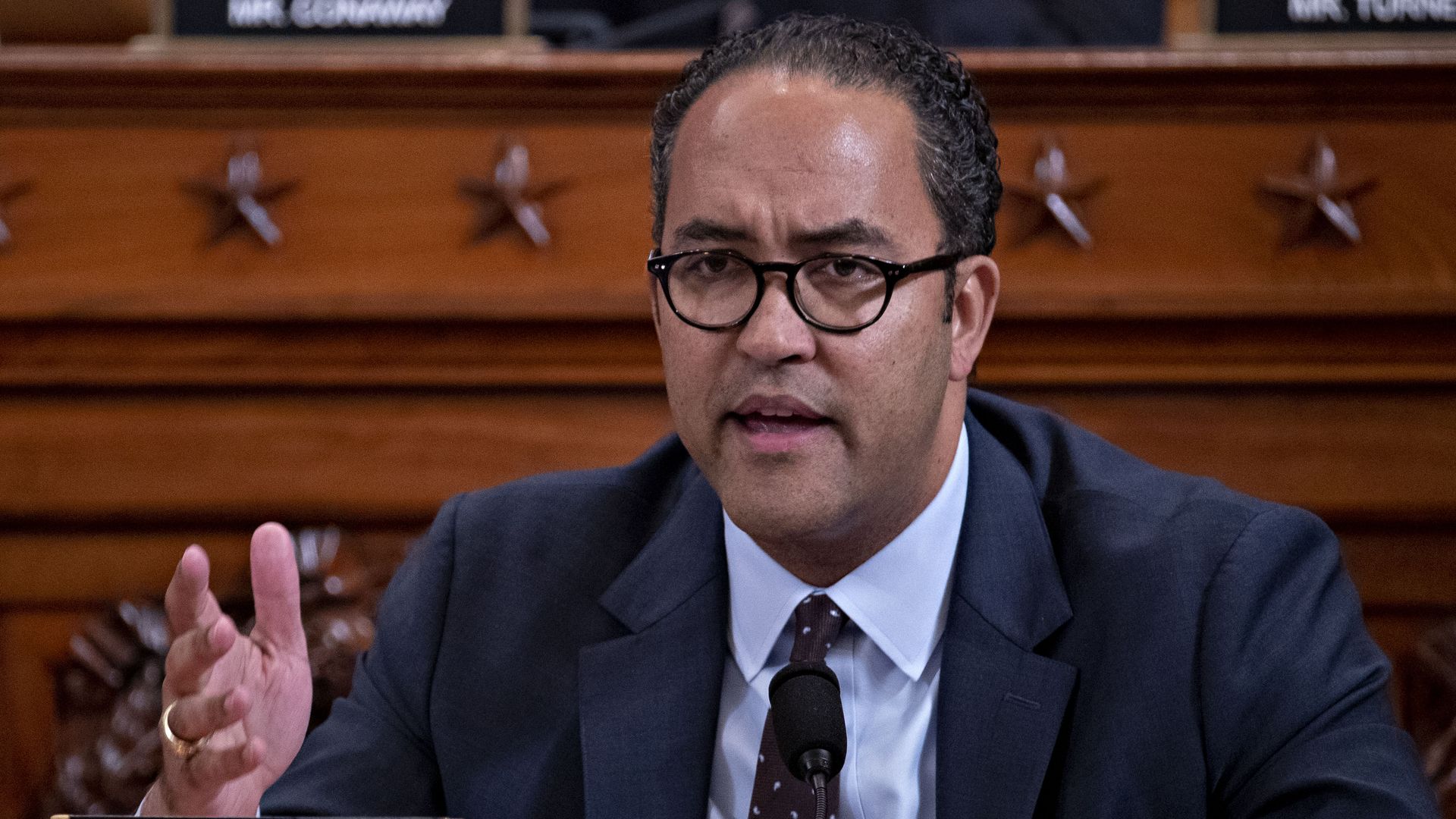 Former Rep. Will Hurd of Texas is seen speaking during a congressional hearing in 2019.