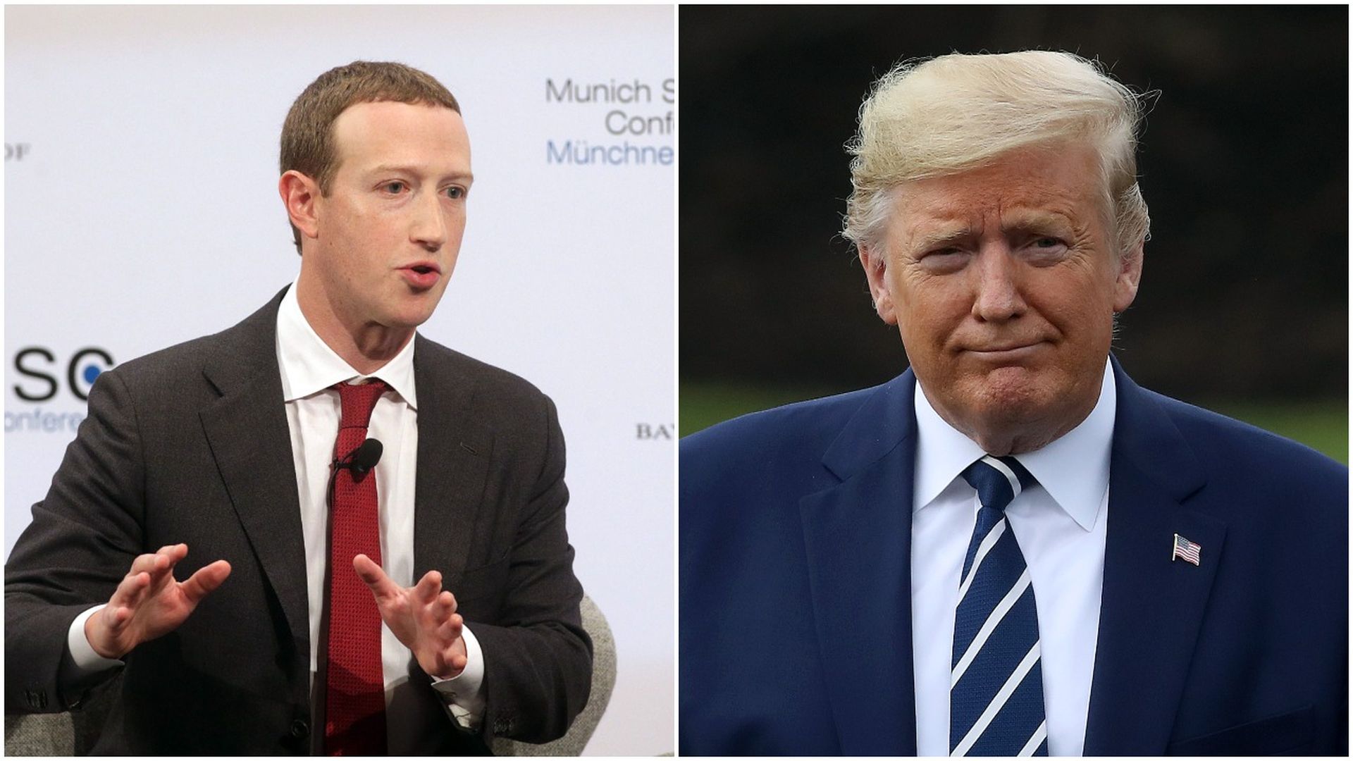 Zuckerberg and Trump.
