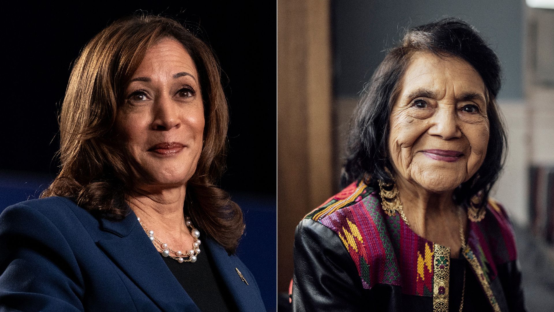 Harris gets key endorsement from Dolores Huerta