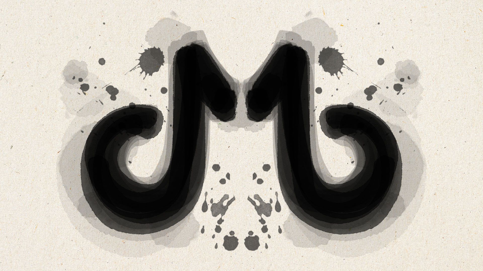 Illustration of a Rorschach test made out of the TikTok logo. 