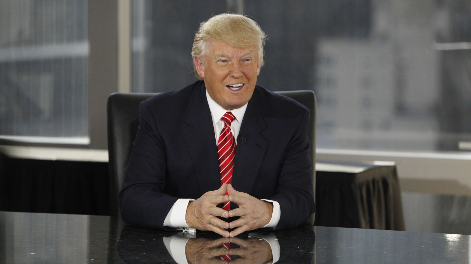 Trump at boardroom table