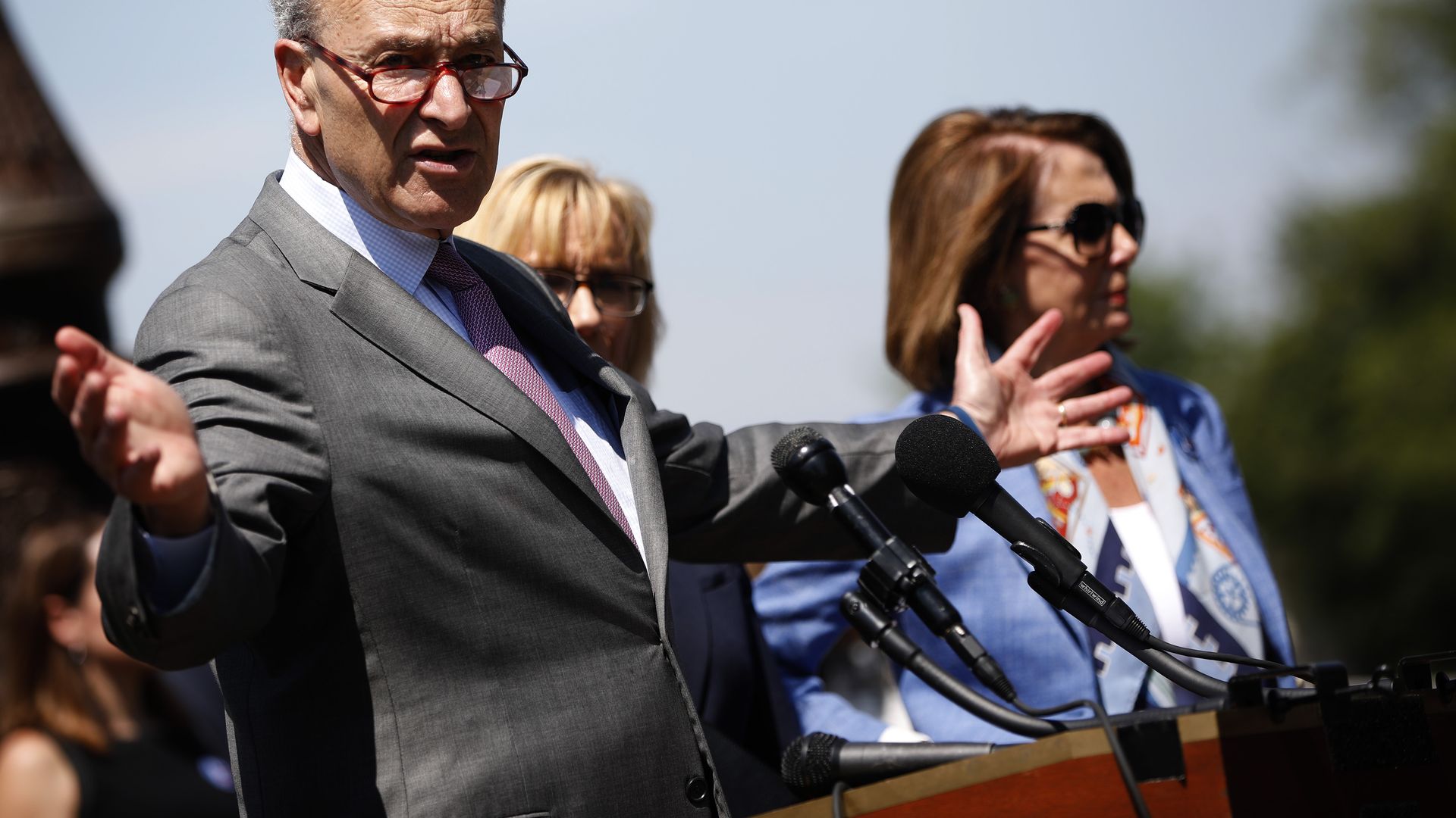 Chuck Schumer speaking on the ACA