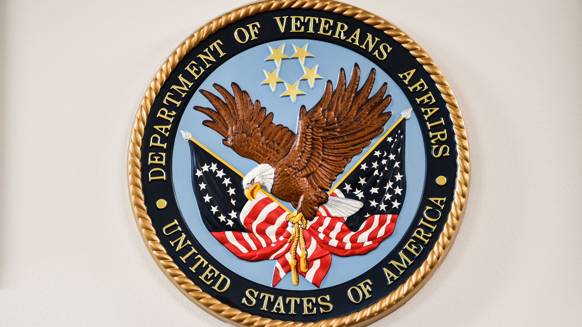 The Department of Veterans Affairs seal.