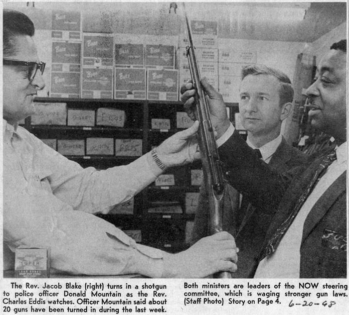 Rev Jacob Blake with gun