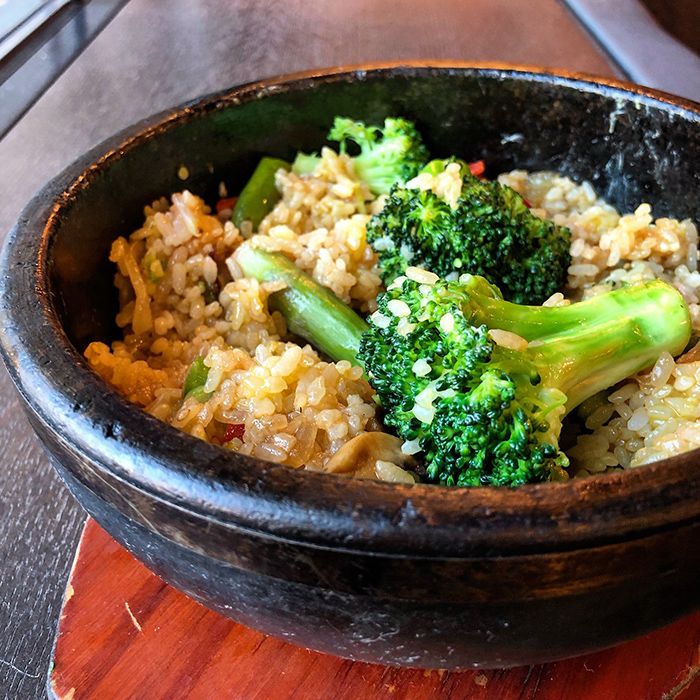 fried rice at gyu kaku japanese bbq in charlotte