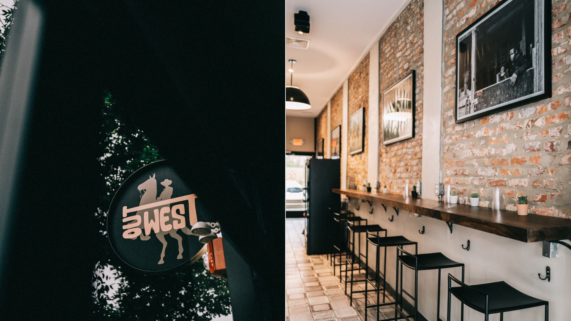 The exterior and interior of Out West, Philly entrepreneur Muhammad Abdul-Hadi's new coffee shop in West Philadelphia. 