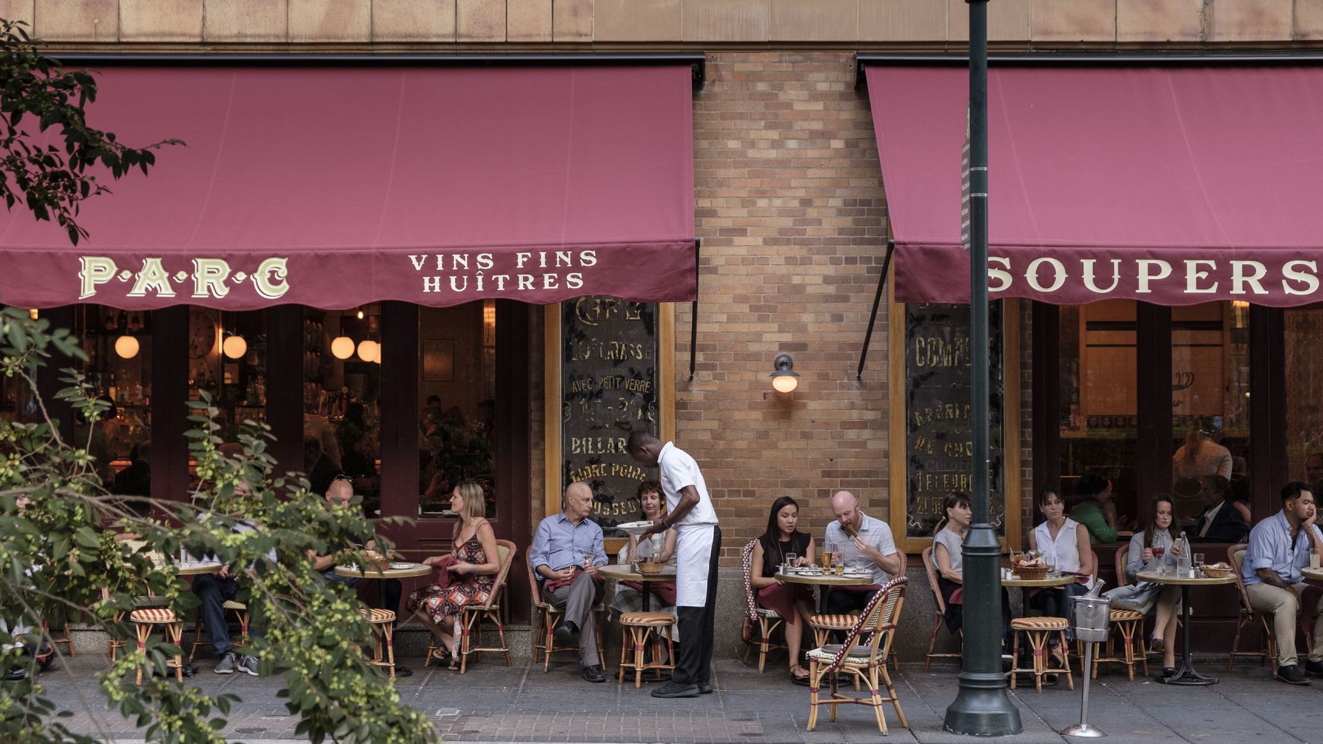 Parc Restaurant on Rittenhouse Square.