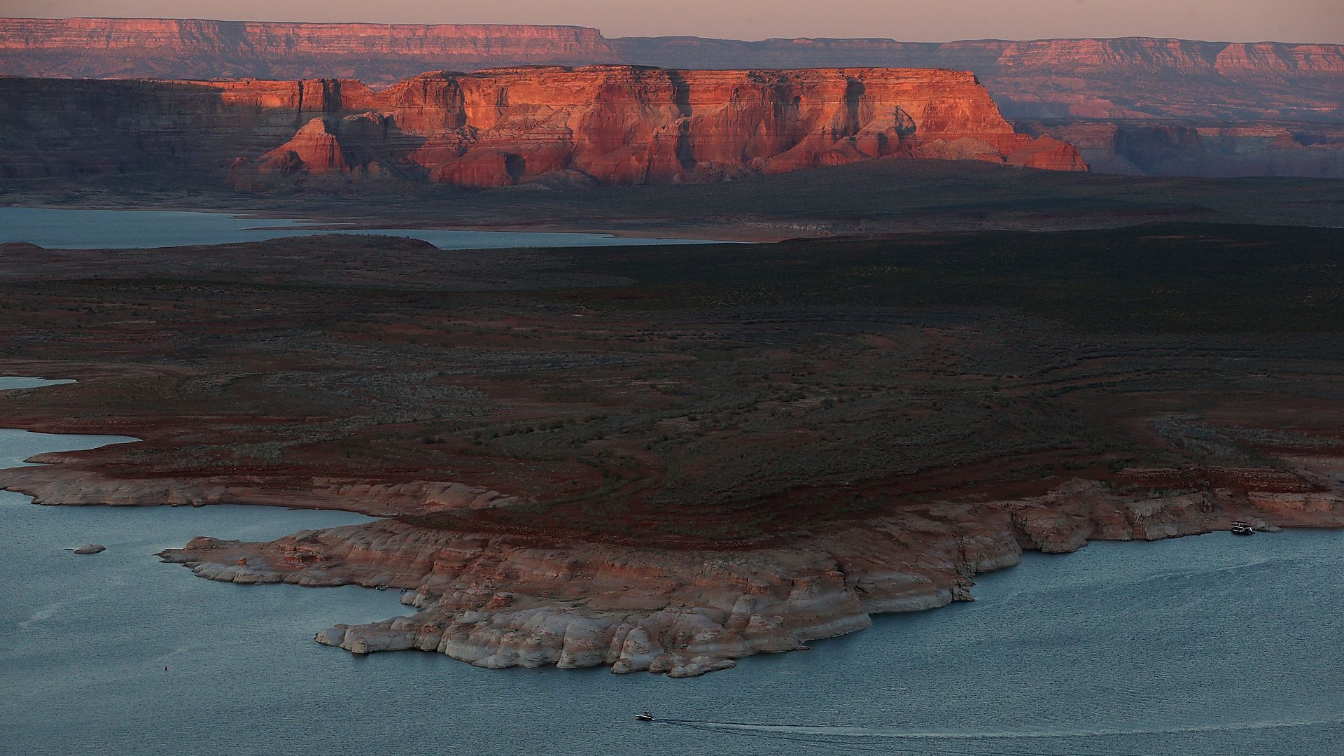 the waters of Lake Powell 