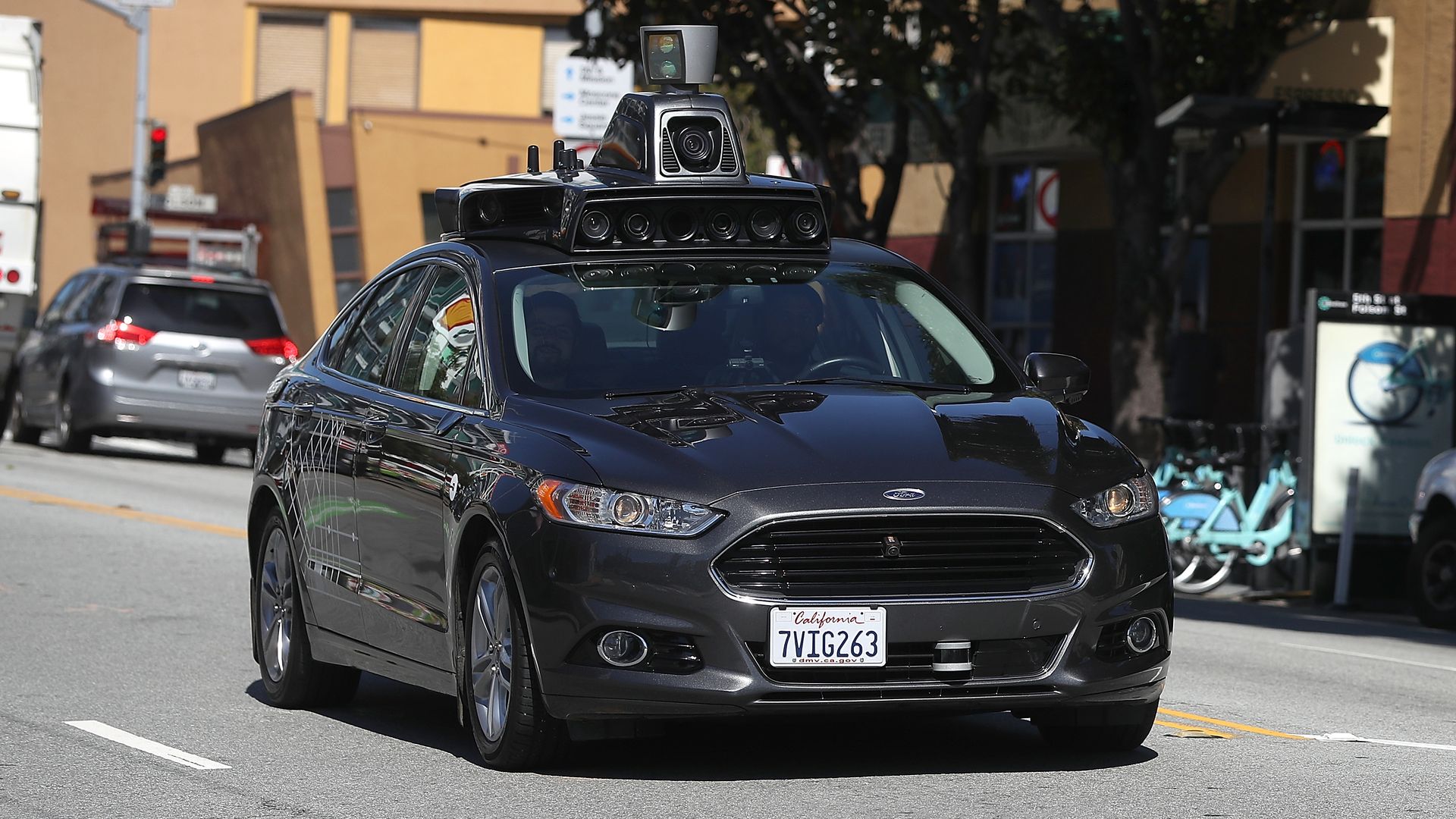 Image of Uber self-driving car