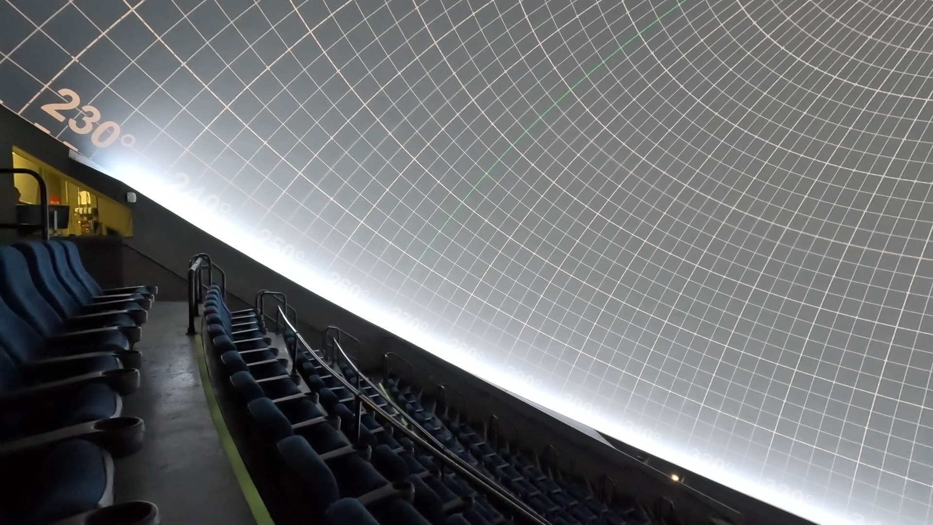 The inside of MOSI's Digital Dome Theatre.