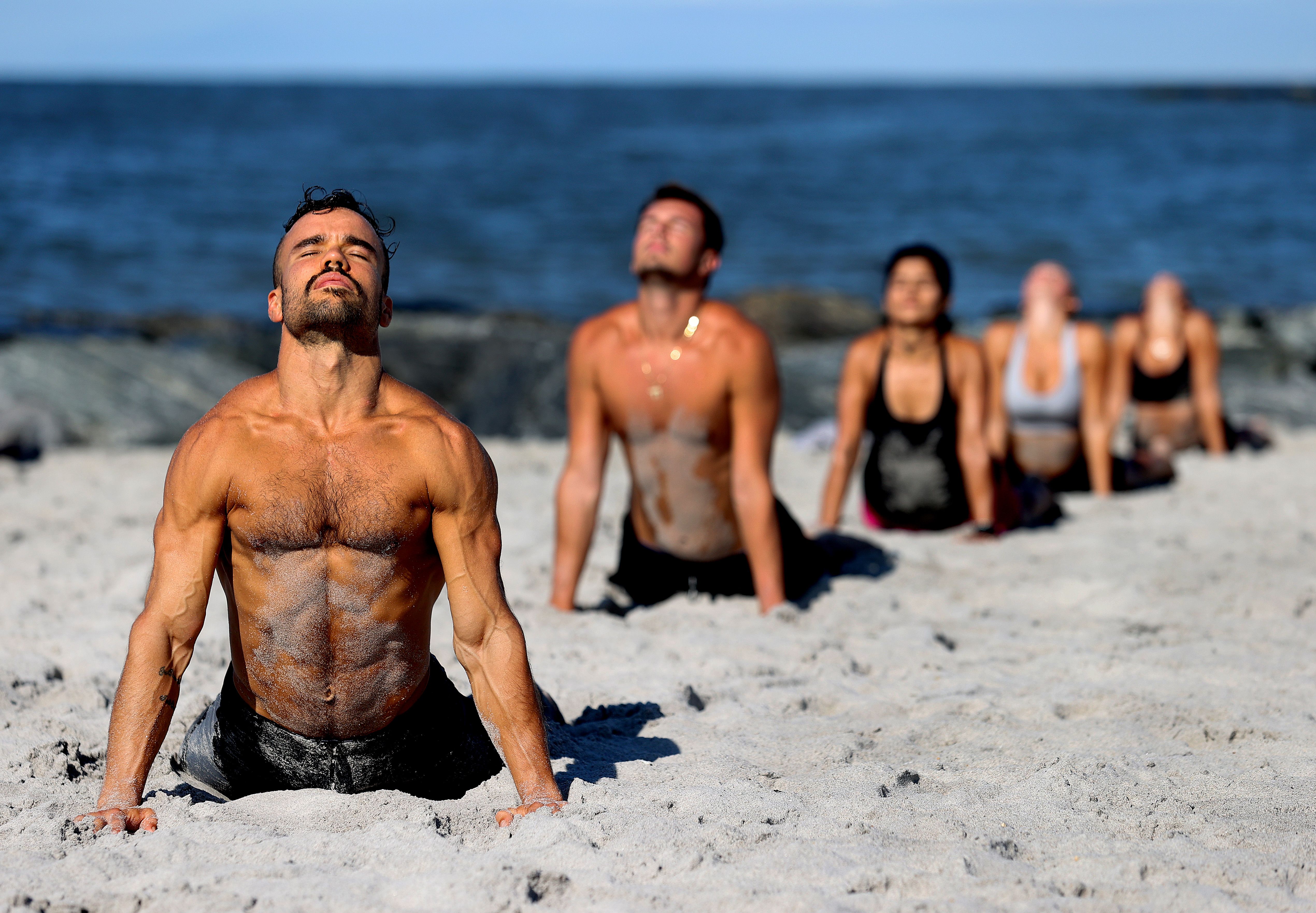 Outdoor workout class