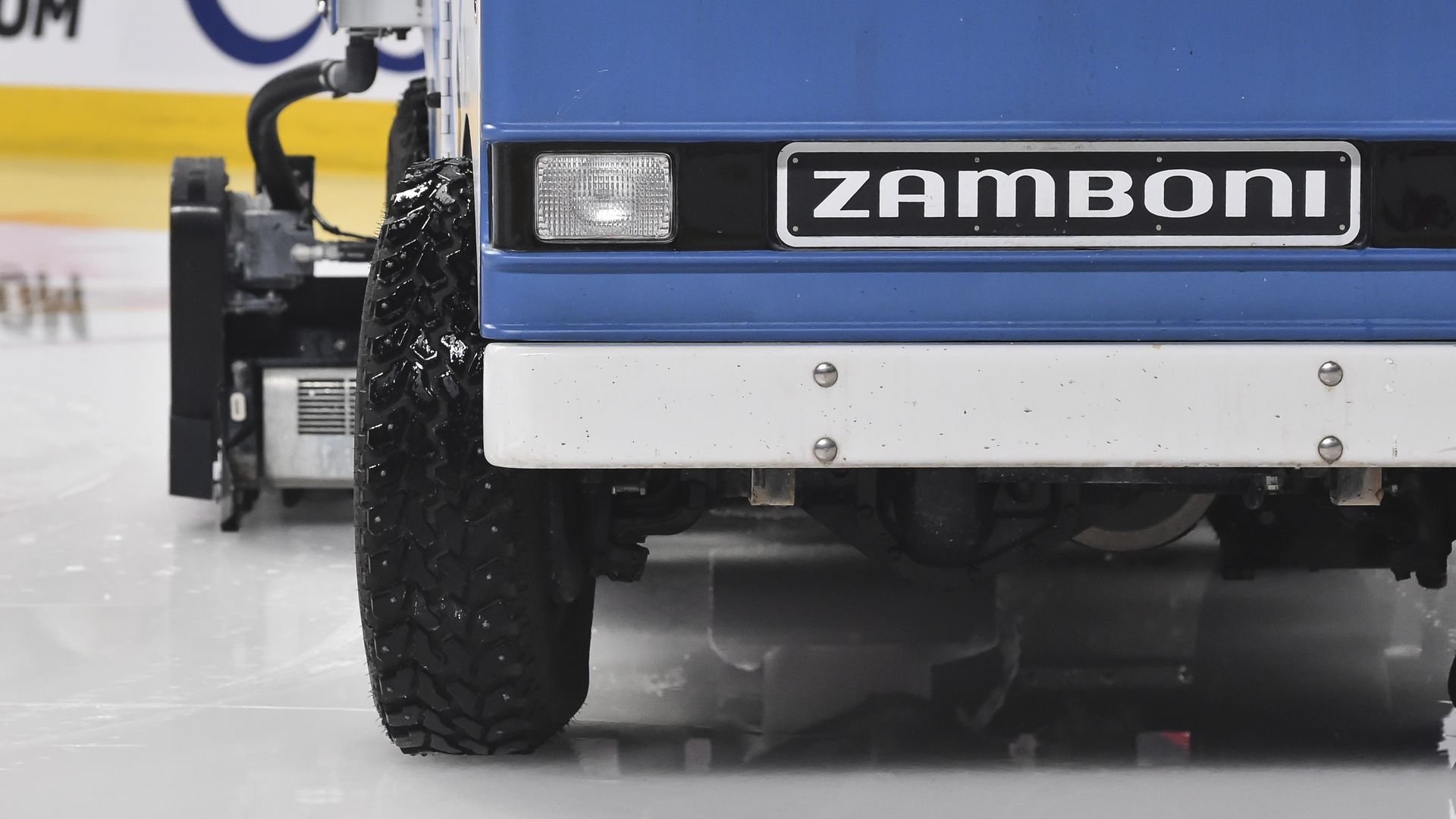 Close up of a zamboni