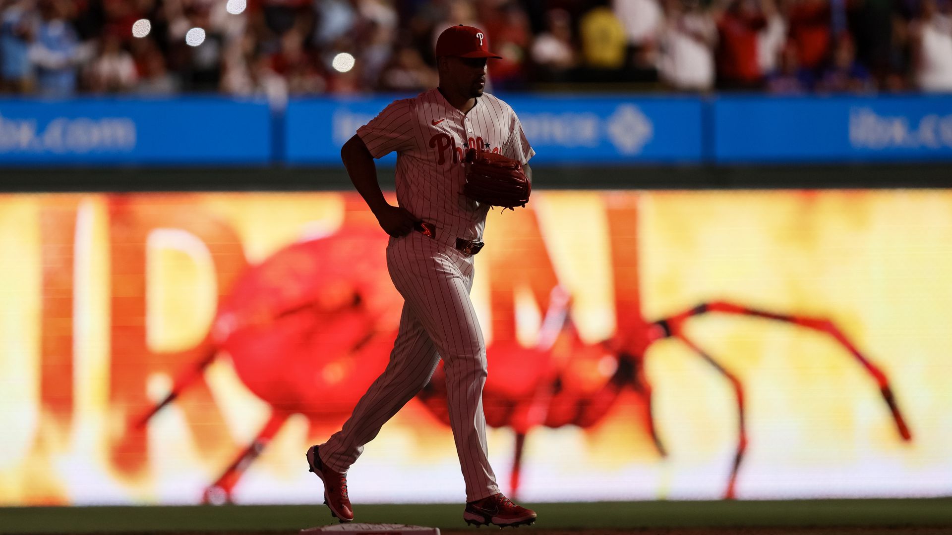 Phillies closer Jhoan Durán enters the game at Citizens Bank Park.