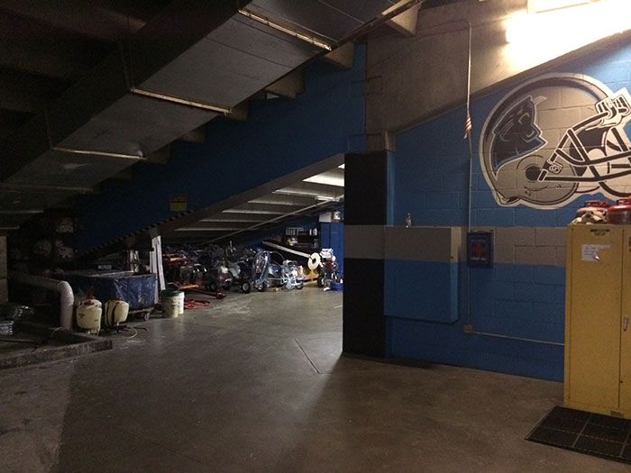under the panthers stadium