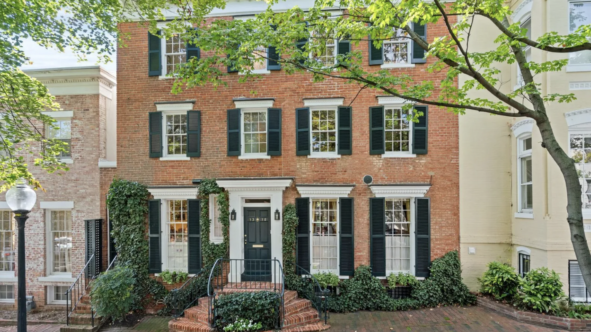 brick row home