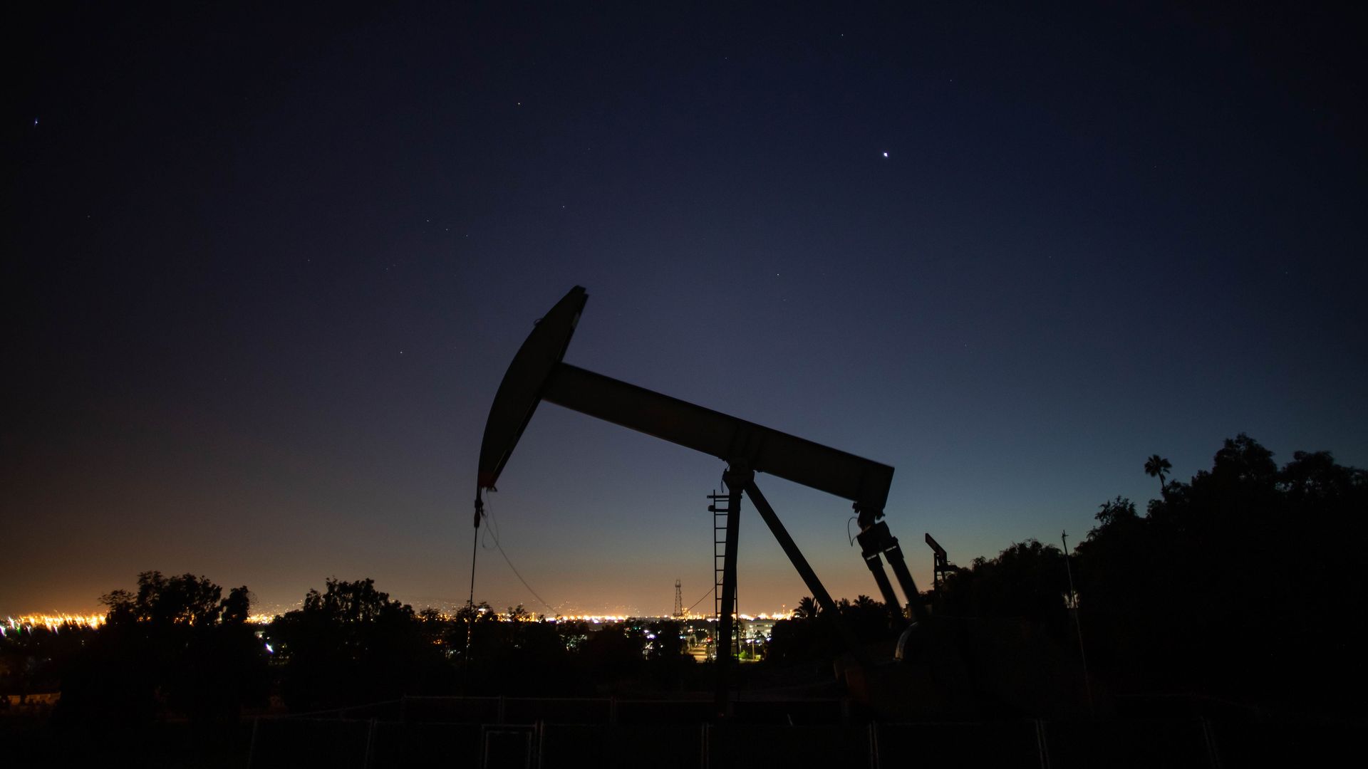 OIl pumpjack in Long Beach