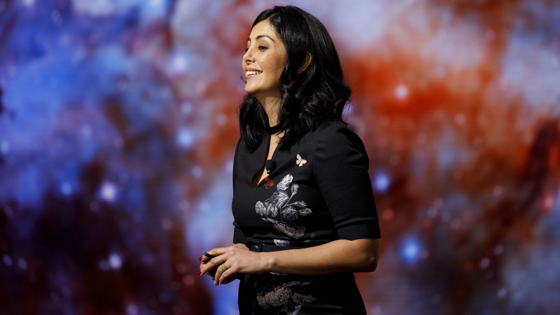 Diana Trujillo during a 2019 conference in California.