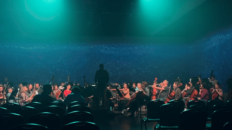 video of an orchestra