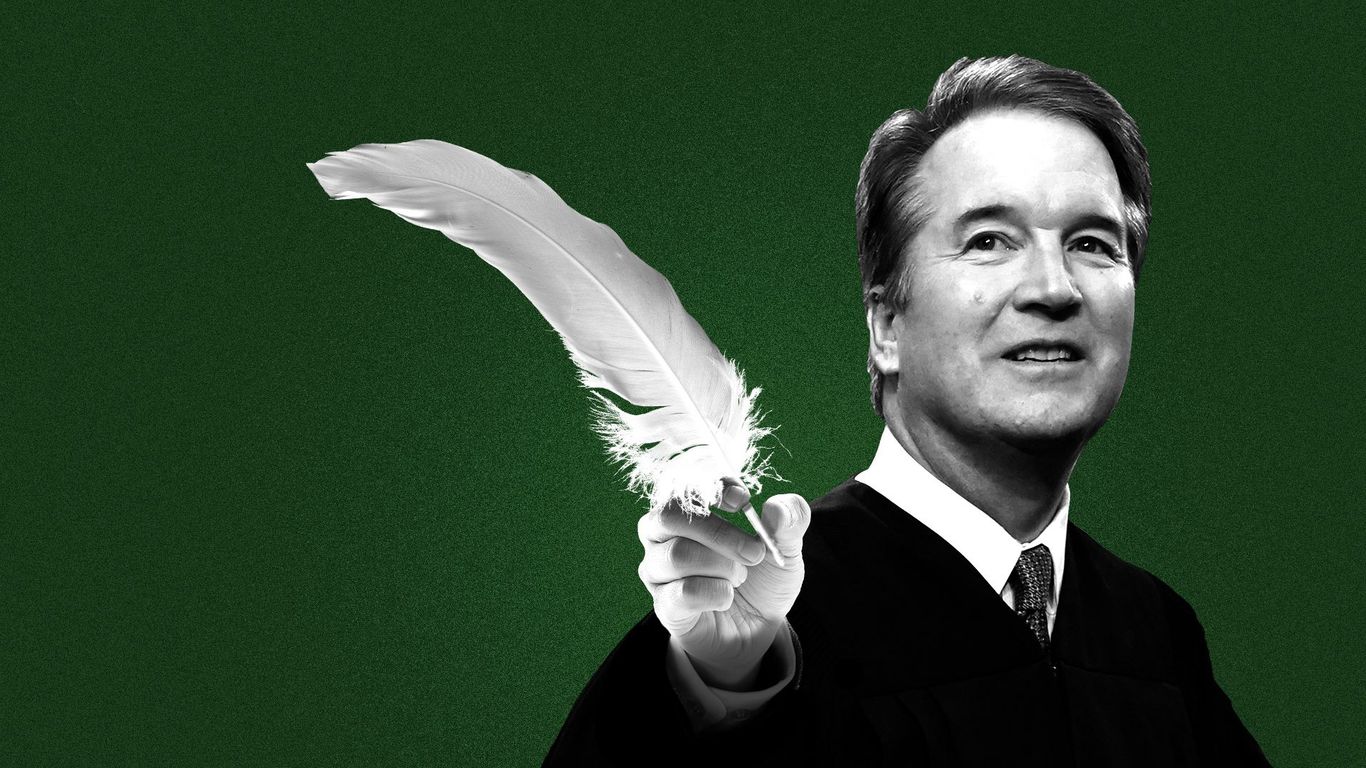 Supreme Court Justice Brett Kavanaugh writing a legal memoir